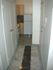 entry and kitchen